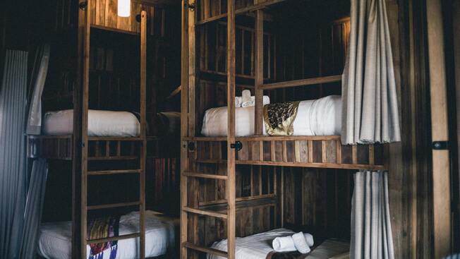 Image de l'auberge montrant un dortoir